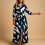 Women’s summer maxi dress with short sleeves and breathable fabric in stylish colors, perfect for beach days or evening strolls.