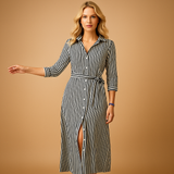 Women’s summer maxi dress with short sleeves and breathable fabric in stylish colors, perfect for beach days or evening strolls.