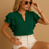 Elegant women’s sleeveless blouse top with a tailored fit in breathable fabric, perfect for work, evenings out, and everyday elegance.